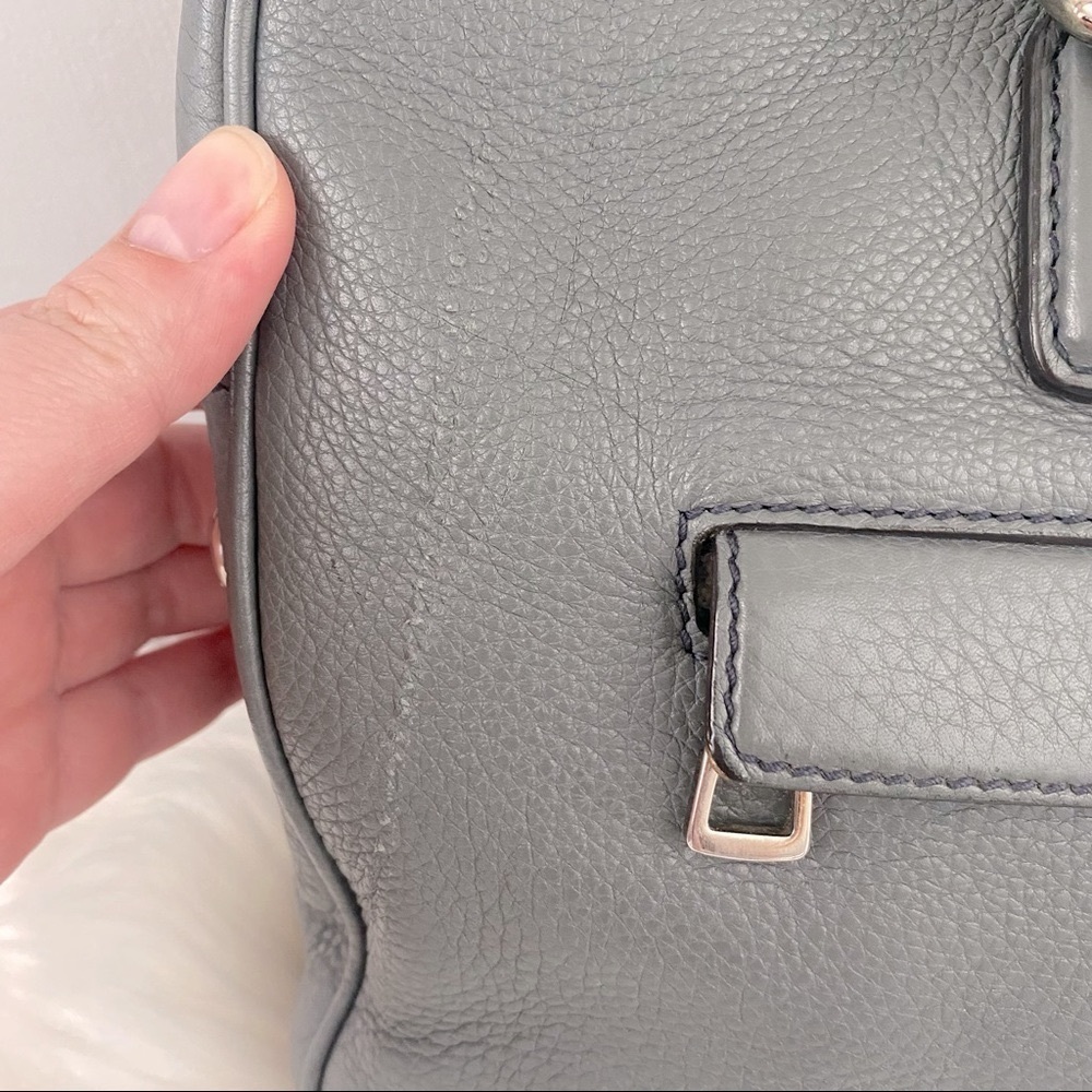 Gucci Soho Leather Briefcase Hong Kong Edition in Grey - Picture 10 of 15